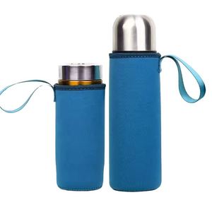 Manchon isolant en néoprène pour bouteille d'eau, housse de protection pour bouteille en verre avec poignée – Vente chaude - Product Image 1