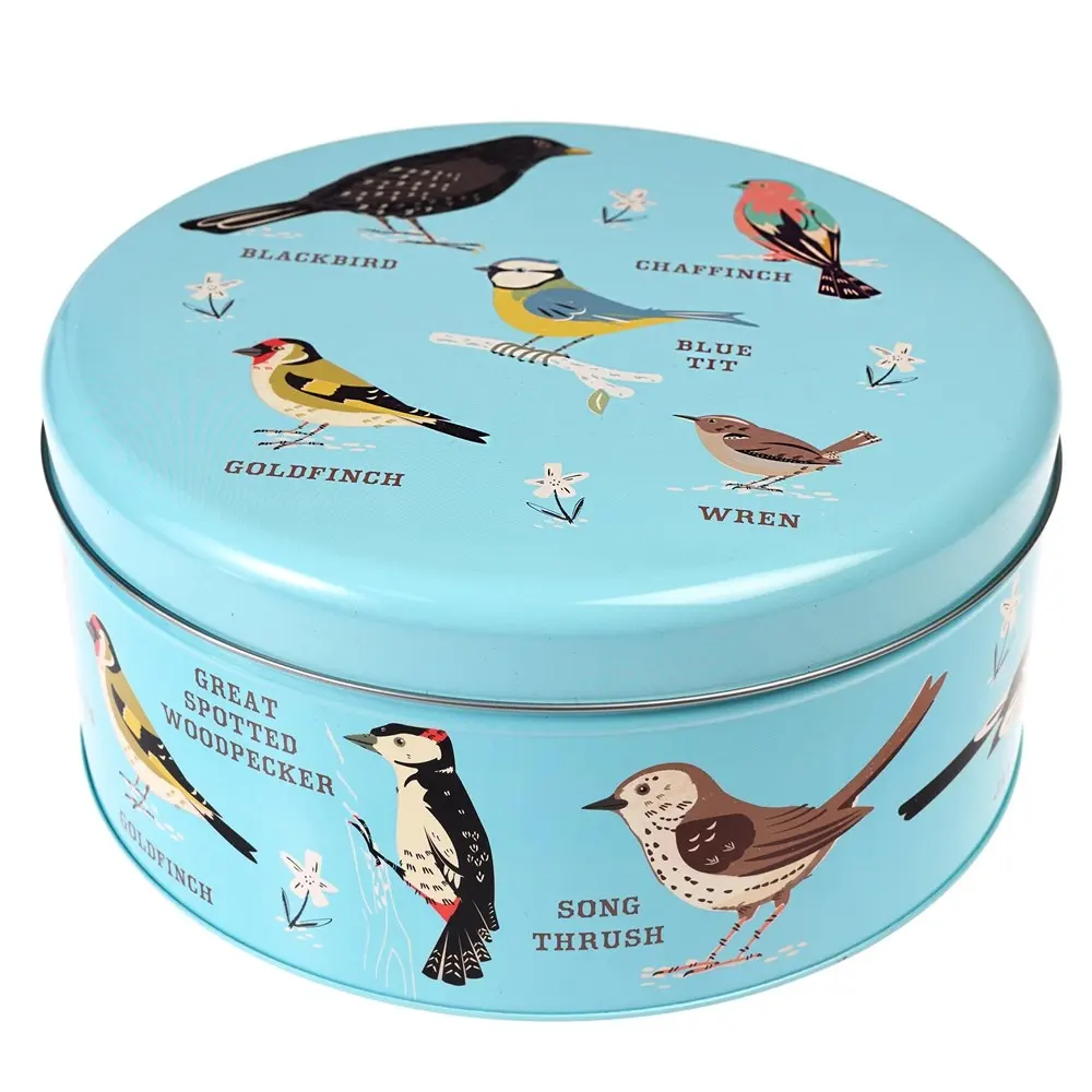 Cookie Custom Design Tin Box Candy Empty Big Round Tin Box Food Grade Tins for Biscuit