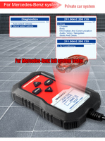 Escáner de Diagnóstico Universal para Automóviles OBD2 KW360 para Todos los Automóviles OBD2 de 12V y Herramientas de Diagnóstico Completo del Sistema para Mercedes-Benz