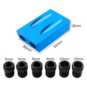 Localizador de orificios angulares para carpintería, 6, 8, 10 mm, de metal con anillos de límite, para carpintería y uso doméstico - Product Image 2