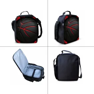 Basketball Print Waterproof Polyester Three Piece <strong>Backpacks</strong> Set <strong>for</strong> <strong>Boys</strong> and Girls Best Gift 2D Flat Cartoon <strong>School</strong> Bags - Product Image 4