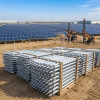 Pieu hélicoïdal industriel moderne galvanisé à chaud, à haute capacité de charge, pour fondations et ancrages au sol, destiné aux applications électriques et utilitaire