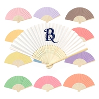 Personalisierter, individuell gravierter Logo-Handfächer für Brautjungfern, Hochzeitsfächer aus weißem Papier, Geschenk für Mutter, Geschenk für Vater, Junggesellinnenabschiedsgeschenk
