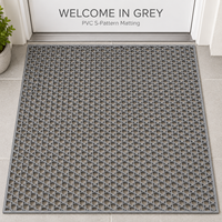 Tapis d'entrée personnalisé HM en PVC à carreaux, rouleau de 6 mm, antidérapant, pour extérieur, voiture, camping, pique-nique, adapté aux animaux domestiques, lavable, emballage OEM/ODM