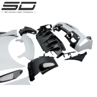 Pièces en fibre de carbone Hotter SD pour Ferrari 488, kit de carrosserie de conversion Pista, directement de l'usine, haute performance