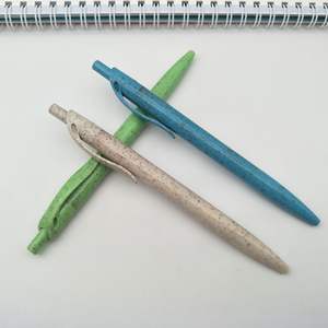 Elite Eco Click Ball Pen Degradable Wheat Straw with 1.0mm <b>Writing</b> Width Logo Pen for Promotions - Product Image 5