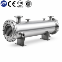Intercambiador de Calor Tubular para Procesamiento de Yogur y Queso Crema, Equipo Lácteo de Acero Inoxidable SS304 con Certificación ASME y CE para Procesamiento de Alimentos
