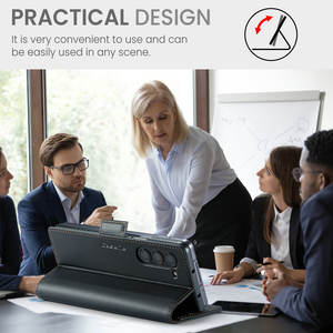 เคส CaseMe รุ่นใหม่ ปี <span class=keywords><strong>2023</strong></span> สำหรับ Samsung Galaxy <span class=keywords><strong>Z</strong></span> Fold <span class=keywords><strong>5</strong></span> เคส 3 in 1 รองรับการชาร์จไร้สาย หนังหรูหรา พร้อมช่องใส่บัตร สำหรับ Samsung <span class=keywords><strong>Z</strong></span> Fold 6 <span class=keywords><strong>5</strong></span> - Product Image 5