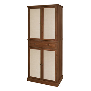 Modern Wood 4-Door <b>Cabinet</b> with 2 Drawers 4 Adjustable Shelves Bedroom & Apartment Storage for Hotel Use - Product Image 5