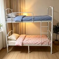 Sommier minimaliste en fer robuste pour matelas, lit superposé Queen portable et extensible pour chambre et école