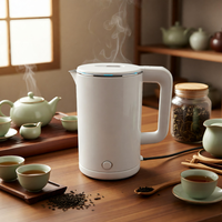 Bouilloire électrique sans fil en verre Mylongs MF-2501 de grande capacité 2,5 L, prix abordable, base rotative à 360 degrés, pour la maison et l'hôtel