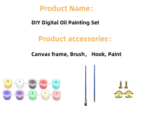 ภาพวาดคู่รัก DIY แบรนด์ <span class=keywords><strong>Eco</strong></span>-Friendly Star ขนาด 40*50 ซม. ผ้าแคนวาสผสมฝ้ายโพลีเอสเตอร์ สไตล์คลาสสิก/โพสต์โมเดิร์น - Product Image 2