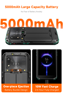 H5 pemindai 2D genggam PDA CT58S kasar Android 11 12 13 kolektor Data industri RTK dengan ketersediaan stok