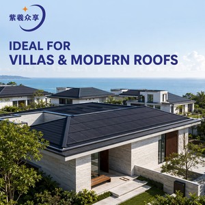 Tejas Solares Fotovoltaicas BIPV Avanzadas, Panel Solar para Techo de Plástico Reforzado con Fibra de Vidrio para Villas y Uso Comercial - Product Image 5
