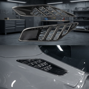 Kit de carrosserie pour Corvette C7 2014, garniture de fenêtre triangulaire arrière, protection de pare-chocs latéral en ABS, aérateur d'admission d'air, séparateur de porte - Product Image 3