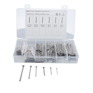 Iqihui 555Pcs Stainless Steel Cotter <b>Pin</b> Set 6 Sizes M1.5 To M4 General Use Safety <b>Pins</b> - Product Image 3