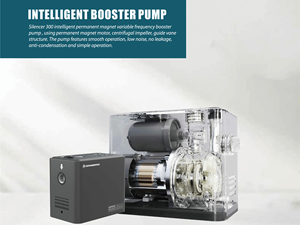 Pompe de surpression domestique silencieuse à aimant permanent Grandfar 320W, 32m de hauteur de refoulement, intelligente et à faible bruit pour cuisine - Product Image 2