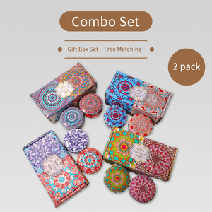 Ensemble de bougies parfumées artisanales à fleurs séchées pour hôtel, en boîte cadeau, vente chaude - Product Image 2