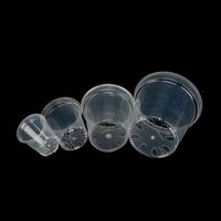 Pots à orchidées en plastique transparent de haute qualité, pots à orchidées transparents avec trous, paniers en plastique, vente en gros