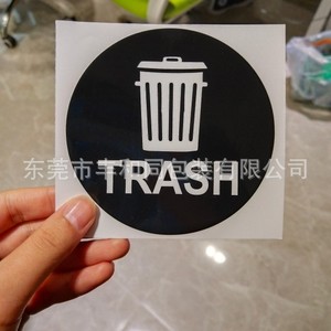 Autocollant symbole du recyclage, rond, vert, écologique, pour une utilisation en intérieur et en extérieur, pour les poubelles - Product Image 4