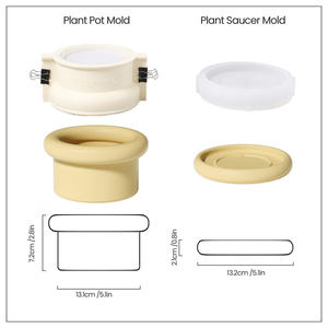 Molde de Silicona de Grado Alimenticio con Forma de Gota de Agua para Columnas de Hormigón, Macetas, Jardineras, Adornos de Resina - Ecológico - Product Image 4