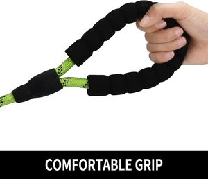 Correa Clásica de Nailon Sólido para Mascotas con Cintas Reflectantes Luminosas, Correa Gruesa para Pasear Perros Grandes - Product Image 3