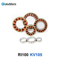 Moteur à couple élevé sans cadre CubeMars RI100 KV105 4,95 Nm, moteur à haute densité de couple pour exosquelette et articulation de robot à pattes