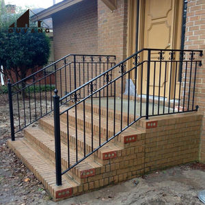 Balustrades de <span class=keywords><strong>terrasse</strong></span> extérieures, garde-corps de balcon en métal galvanisé résidentiel, garde-corps de véranda, <span class=keywords><strong>balustrade</strong></span> en <span class=keywords><strong>fer</strong></span> pour l'Europe - Product Image 4