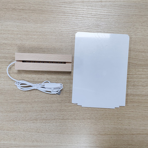 Topjlh Thăng Hoa Acrylic Ảnh Ánh Sáng Ban Đêm USB Với Khung Ảnh Gỗ Tùy Chỉnh In LED Acrylic Khung Cho Ngày Valentine - Product Image 4