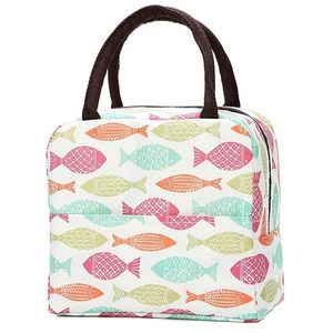 Sac isotherme pour le déjeuner en toile avec impression de dessins animés pour femmes et filles, en aluminium - Product Image 2
