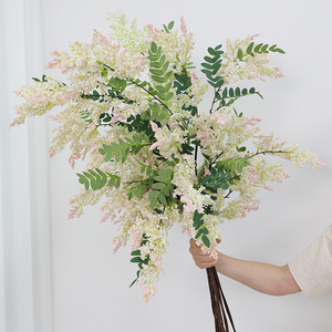 Ramilletes de Flores Artificiales Ruilisi, Flores de Seda Blancas, Decoraciones para Bodas y Hogar, Arreglo para Jarrón de 60 cm - Product Image 4
