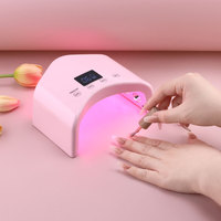 Lampe à ongles UV LED sans fil rechargeable professionnelle 48W, nouvelle conception, portable, pour usage domestique, séchage rapide du vernis gel, machine à sécher les ongles