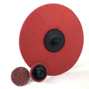 Customized 3 Inch Quick Change <strong>Sanding</strong> <strong>Discs</strong> Red Thickened Abrasive Fiber <strong>Disc</strong> Metal Stainless Steel Grinding <strong>Disc</strong> - Product Image 1