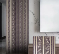 Panneau mural cannelé PS imperméable décoratif pour l'intérieur
