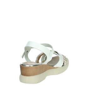 Sandales compensées pour femmes 7043 en cuir marron, plateforme, chaussures d'été - Product Image 3