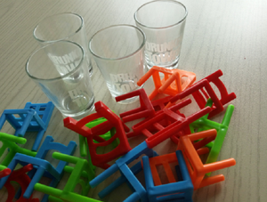 <span class=keywords><strong>Juego</strong></span> de Ruleta de Torre de Cristal y Plástico Personalizado para Mesa con 4 Vasos - Product Image 4