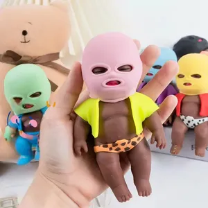 Bambola Nera Morbida e Divertente da Spremere, Giocattolo Antistress a Lenta Risalita per Adulti e Bambini, Ideale per la Casa e come Regalo - Product Image 1