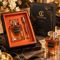 Boîte cadeau luxe sur mesure pour flacon de parfum, rigide, avec logo en relief et en creux, fermeture magnétique, emballage papier.