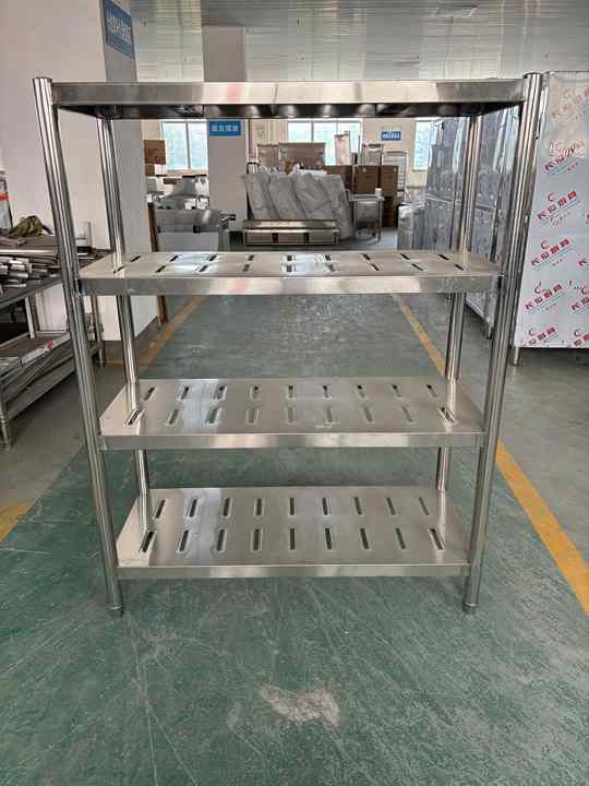 304 SS 4-Tier Ventilated Utility Shelf with Perforated Hole Design ...