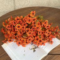 Fleurs artificielles en soie en forme de feuilles, résistantes aux UV et imperméables, de haute qualité, pour la Fête des Mères, la Fête des Pères, le Nouvel An, Pâques, pour vase et panier suspendu