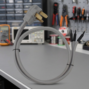 สายต่อพ่วงไฟฟ้าแบบ US 2 ขา IEC เป็น BS ตัวผู้ 50A 10/6 AWG สีดำ สำหรับอุปกรณ์อิเล็กทรอนิกส์สำหรับผู้บริโภค - Product Image 3