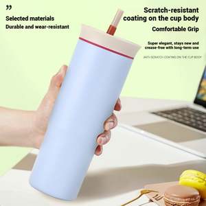 Botella de Acero Inoxidable Más Vendida, Taza con Logotipo Personalizado, con Pajita, Apta para Exteriores - Product Image 3