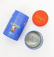 Boîtes à thé rondes de luxe personnalisées en aluminium de qualité alimentaire, vides, pour grains de café, avec couvercle à vis