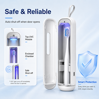 Boîte stérilisatrice UV pour brosse à dents, rechargeable par USB, portable, support de stérilisation pour brosse à dents électrique de voyage