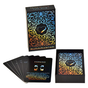 Kartu cetak hewan kustom permainan Cartas oracle kartu cetak De Espanol oracle <span class=keywords><strong>Tarot</strong></span> Card Deck dengan kartu buku panduan oracle Supplier - Product Image 3