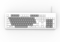 Acer OKB0A0 Bedrade Office Keyboard LED-achtergrondverlichting USB 104 Keys Nieuw Product Slijtvaste Keycaps voor Office Gaming