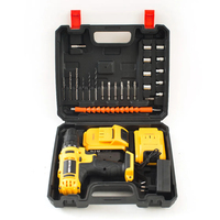 Perceuse visseuse sans fil 21V au lithium Batteries électriques Perceuse sans fil Perceuse à percussion sans brosse