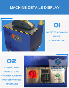 Machine à chanfreiner acrylique Disen 60 degrés pour feuilles de plexiglas/plastique 380V 2.2kW Alimentation automatique multifonctionnelle - Product Image 4