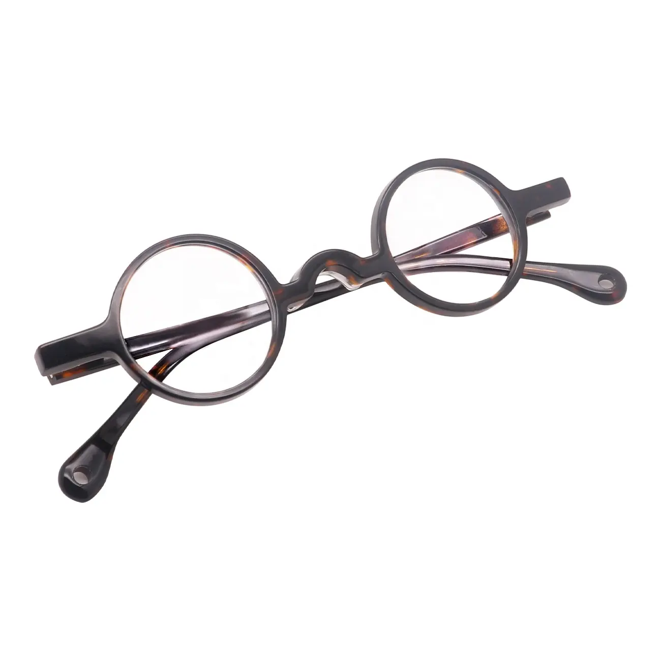 High Quality Acetate Optical Frames Retro Small Round Custom Logo Black Spectacle Frames for Men Women Unisex Eyeglasses Frames
