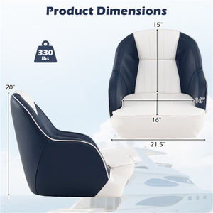 Asiento Universal para Barco Lumina In-75 de 16 lb con Material 1, Incluye 4 Tornillos de Montaje y Arandelas - Product Image 3
